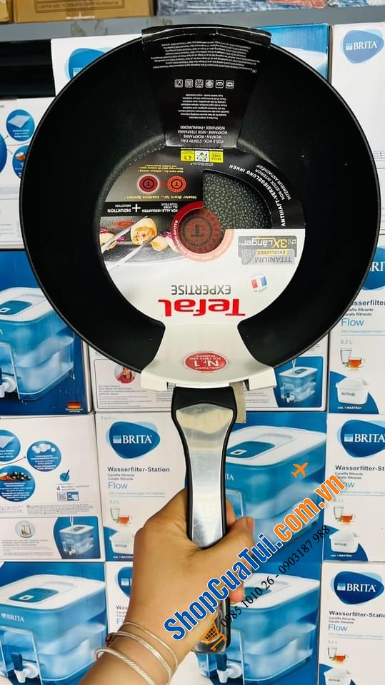 CHẢO Tefal MADE IN FRANCE SÂU LÒNG EXPERTISE 28 CM - ĐÁY TITAN BỀN GẤP 3 LẦN SO VỚI LOẠI THƯỜNG.