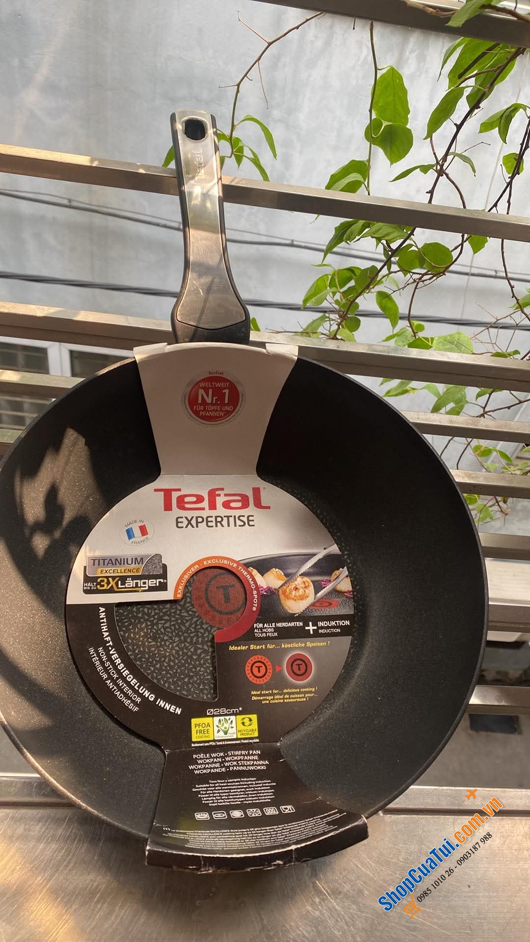 CHẢO Tefal MADE IN FRANCE SÂU LÒNG EXPERTISE 28 CM - ĐÁY TITAN BỀN GẤP 3 LẦN SO VỚI LOẠI THƯỜNG.