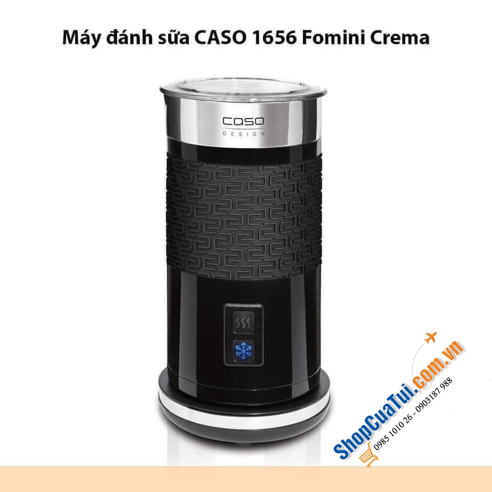 Máy đánh sữa Caso 1656 Domino Crema màu đen