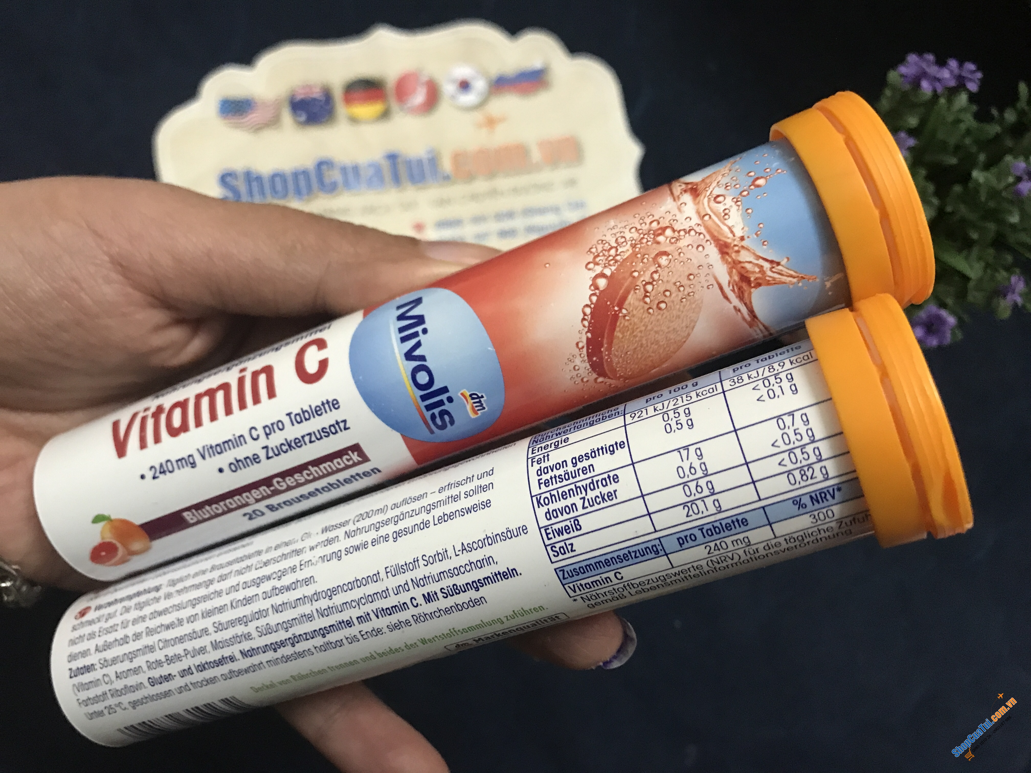 Viên Sủi Das Gesunde Plus Đức - Bổ sung vitamin và các khoáng chất thiết yếu hàng ngày với viên sủi thơm ngon, dễ uống