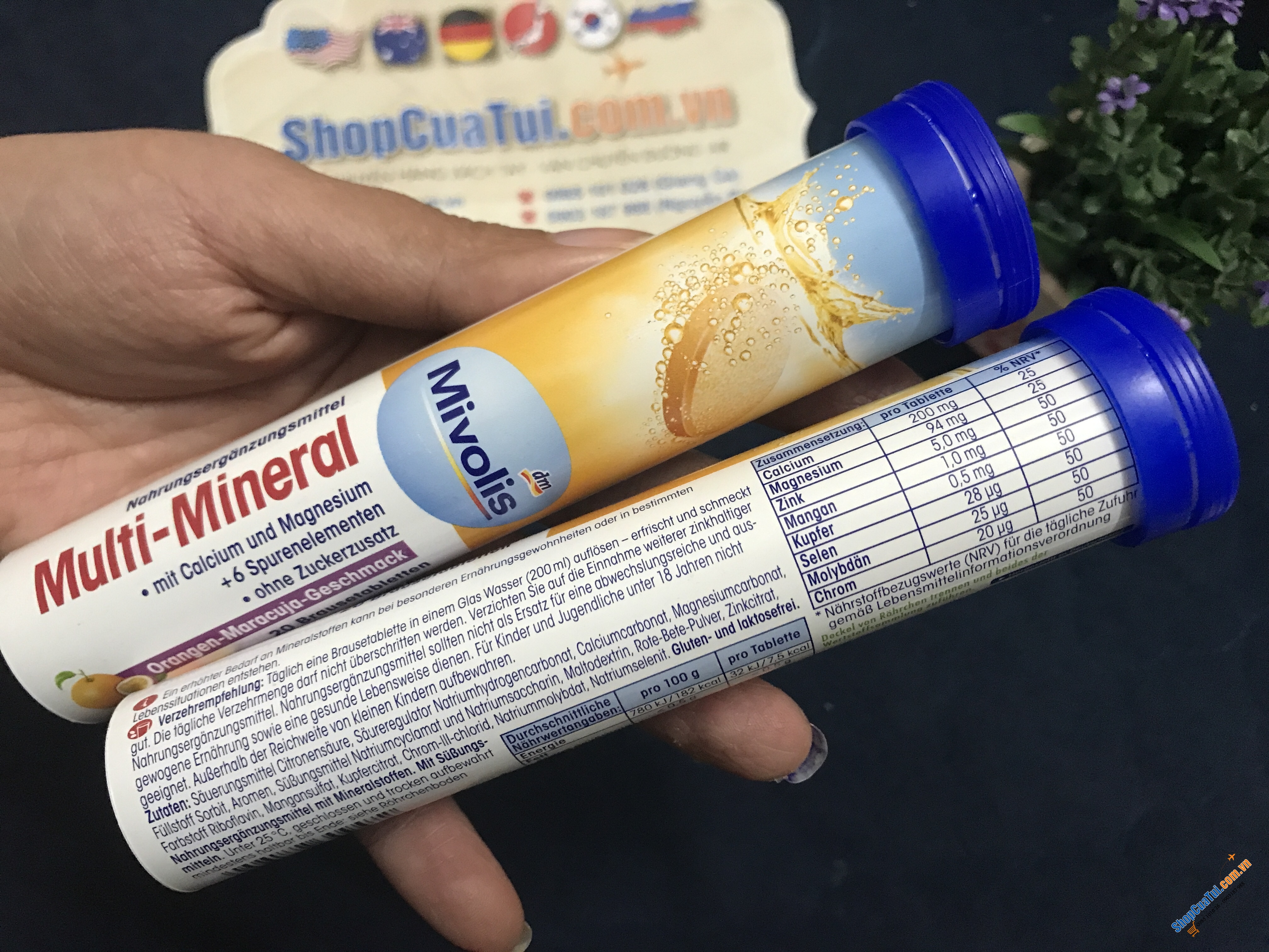 Viên Sủi Das Gesunde Plus Đức - Bổ sung vitamin và các khoáng chất thiết yếu hàng ngày với viên sủi thơm ngon, dễ uống
