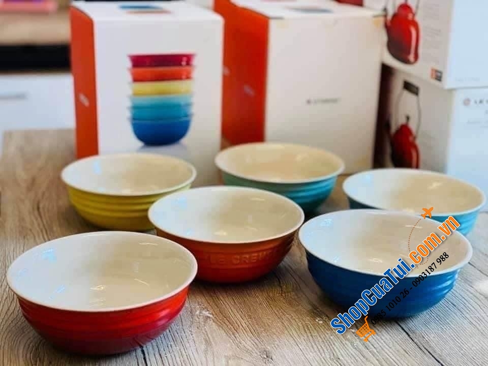 SET 6 BÁT LE CREUSET PHI 16 CM - cầu vồng