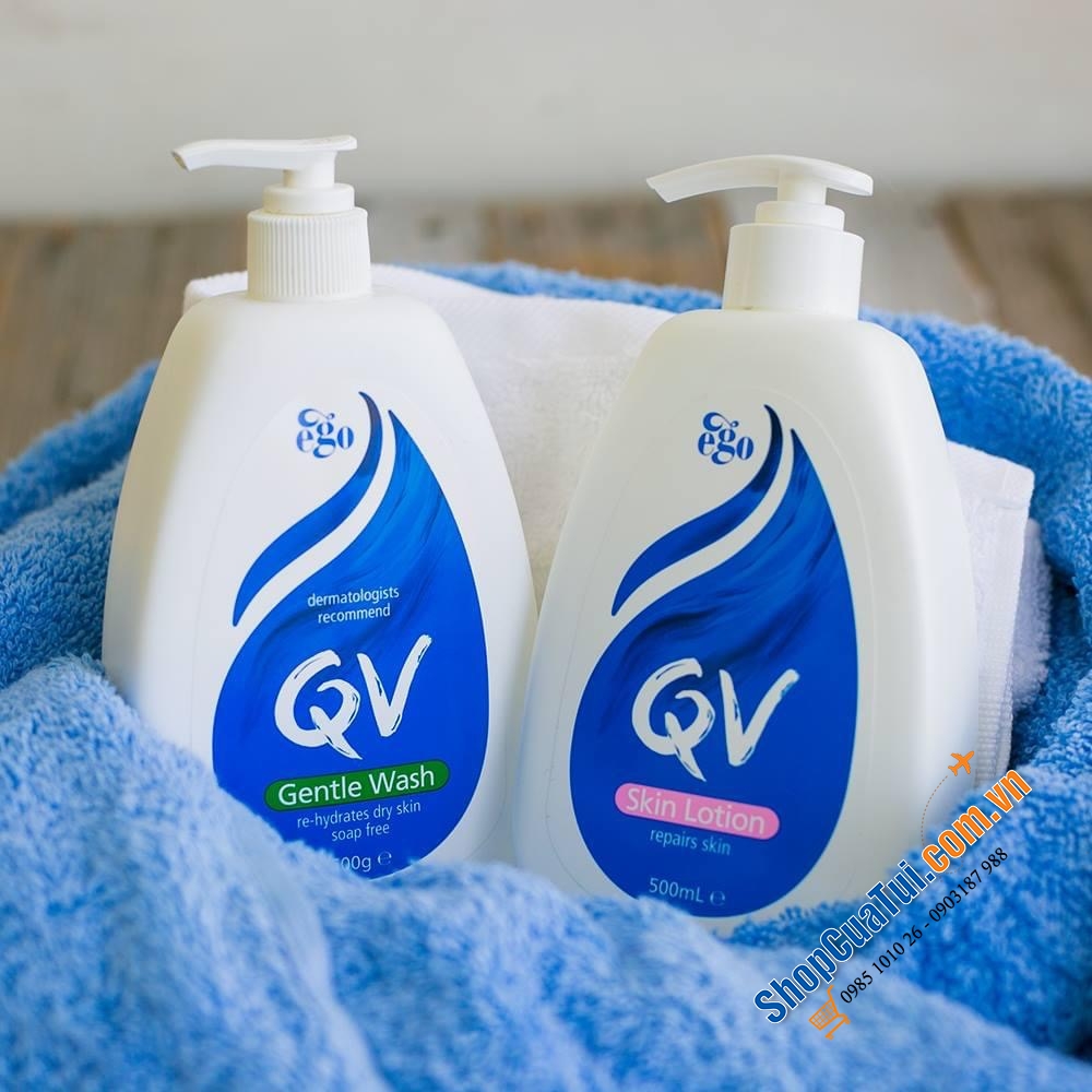 Kem dưỡng thể, Kem dưỡng ẩm QV Skin Lotion 1.25L nội địa Úc - thích hợp cho da khô hoặc da nhạy cảm