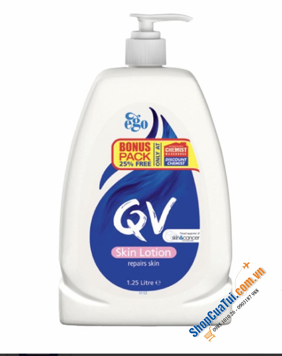 Kem dưỡng thể, Kem dưỡng ẩm QV Skin Lotion 1.25L nội địa Úc - thích hợp cho da khô hoặc da nhạy cảm
