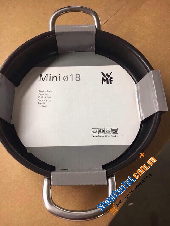 Chảo WMF chống dính MINI 18CM rất tiện, nấu xong có thể đặt thẳng lên bàn ăn (serving pan)