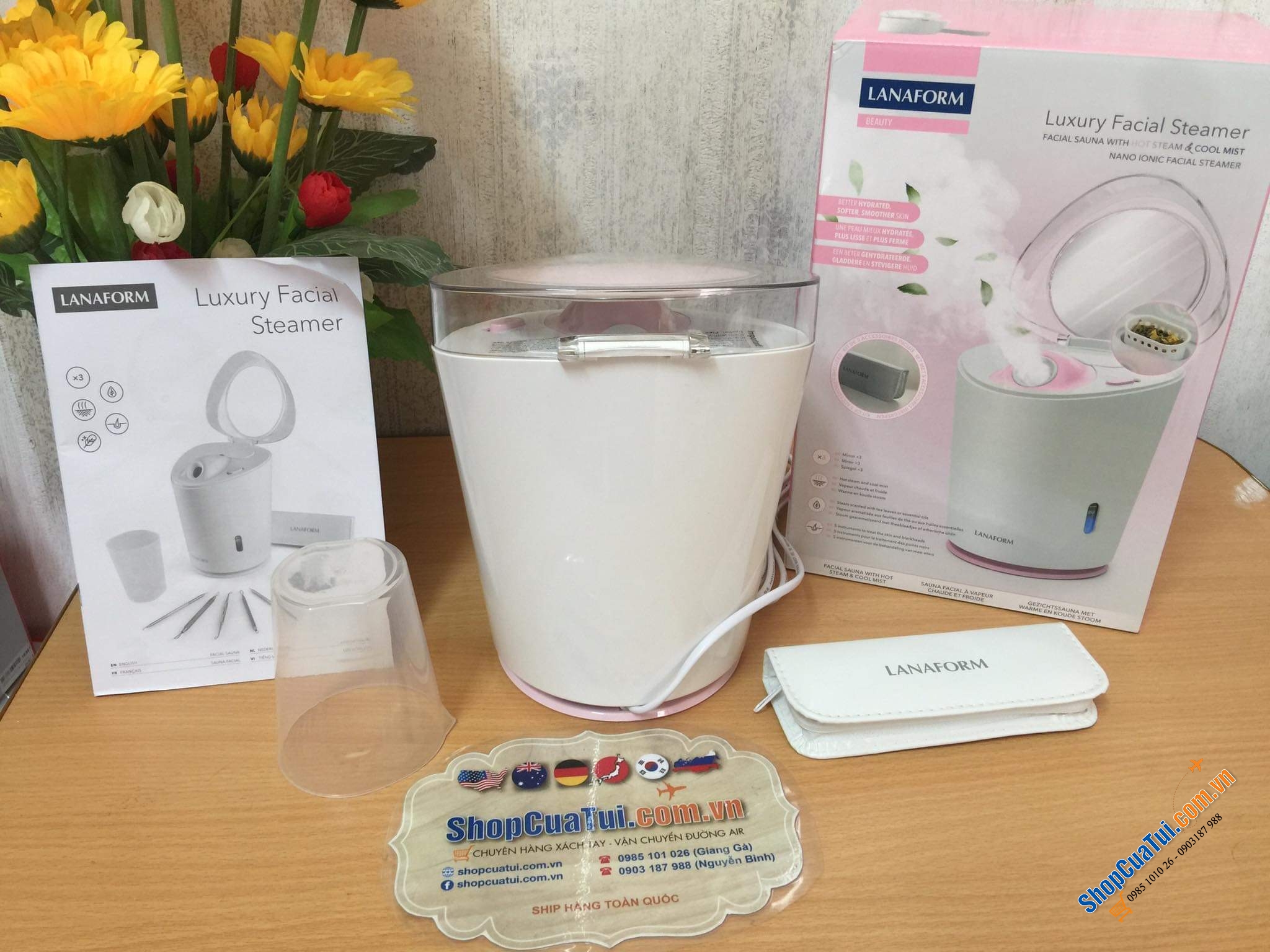 MÁY XÔNG MẶT LANAFORM LUXURY - hãng nổi tiếng của Bỉ