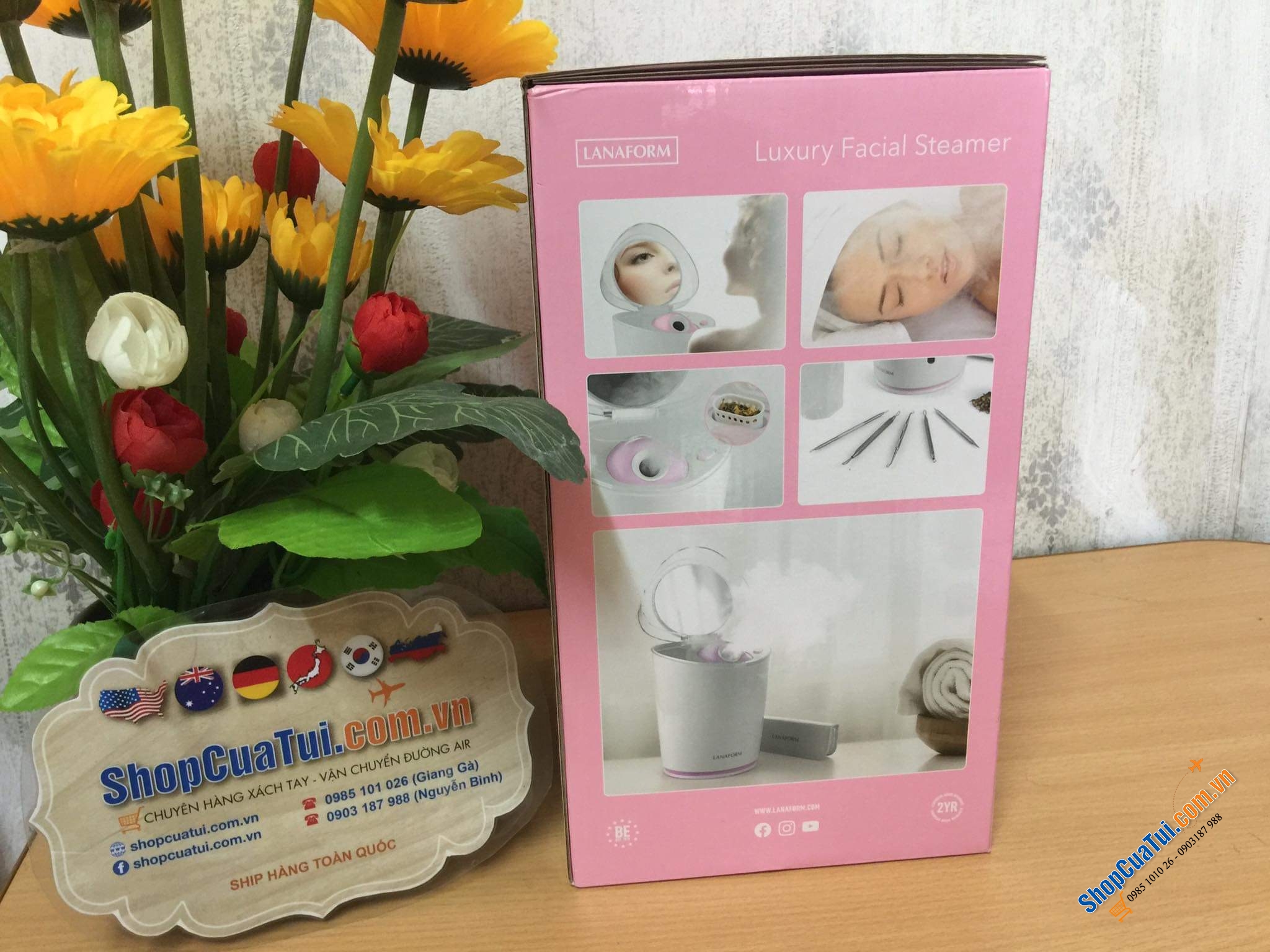 MÁY XÔNG MẶT LANAFORM LUXURY - hãng nổi tiếng của Bỉ