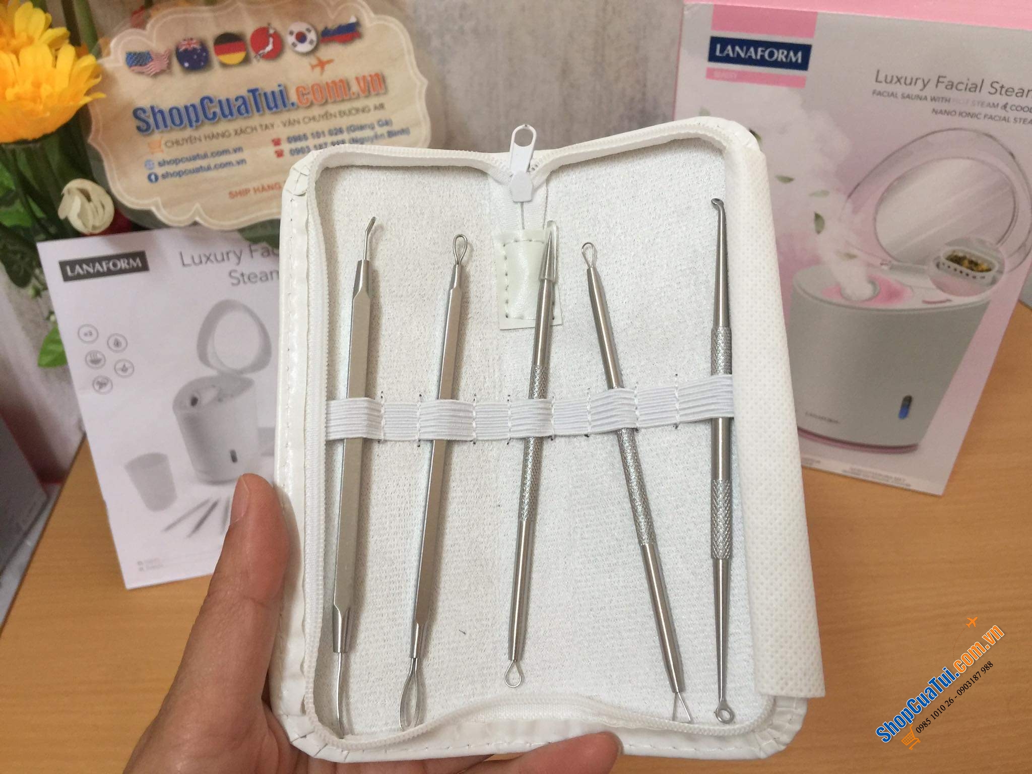 MÁY XÔNG MẶT LANAFORM LUXURY - hãng nổi tiếng của Bỉ