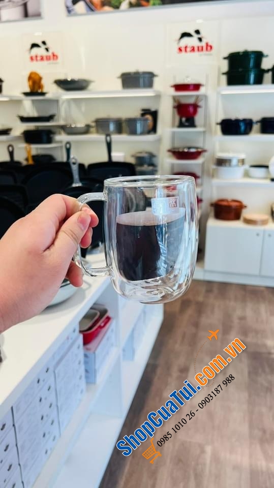 Cốc 2 thành zwilling CÓ QUAI to 355 ml.