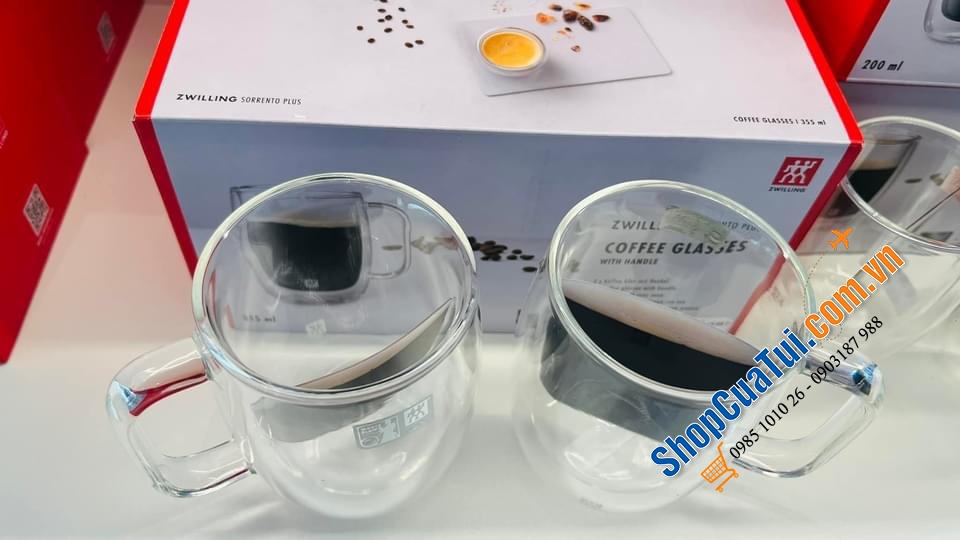Cốc 2 thành zwilling CÓ QUAI to 355 ml.