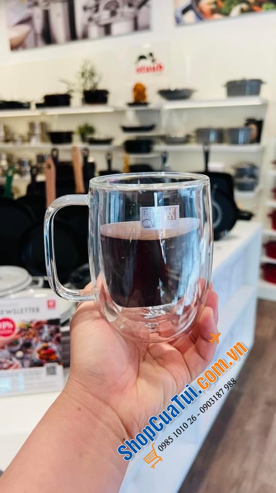 Cốc 2 thành zwilling CÓ QUAI to 355 ml.