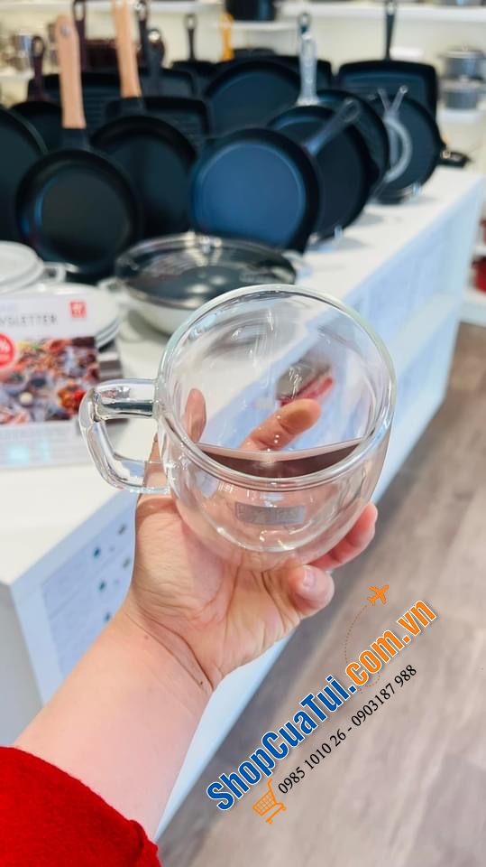 Cốc 2 thành zwilling CÓ QUAI to 355 ml.