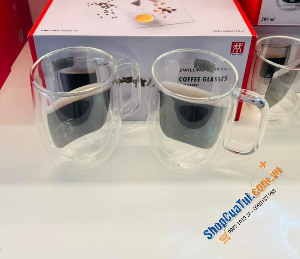 Cốc 2 thành zwilling CÓ QUAI to 355 ml.
