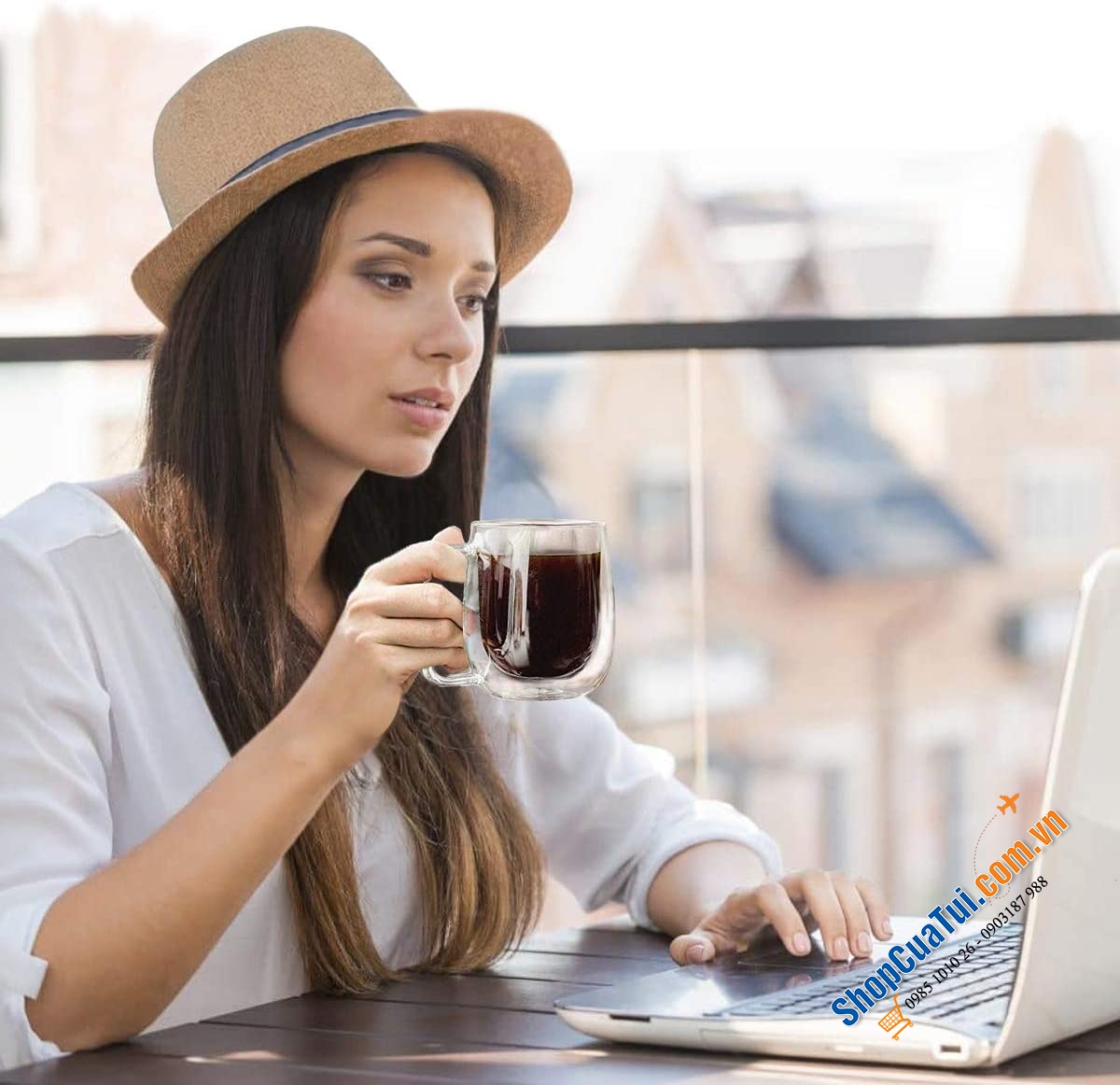 Cốc 2 thành zwilling CÓ QUAI to 355 ml.