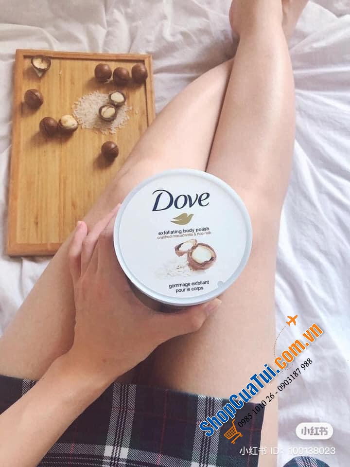 Tẩy da chết Body DOVE ĐỨC 225ml - giúp làn da sáng, mịn màng mềm mại, dưỡng ẩm tự nhiên nhưng không gây nhờn, cho một làn da mượt mà…