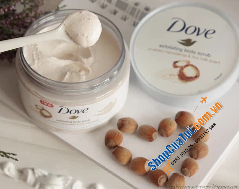 Tẩy da chết Body DOVE ĐỨC 225ml - giúp làn da sáng, mịn màng mềm mại, dưỡng ẩm tự nhiên nhưng không gây nhờn, cho một làn da mượt mà…