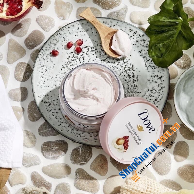 Tẩy da chết Body DOVE ĐỨC 225ml - giúp làn da sáng, mịn màng mềm mại, dưỡng ẩm tự nhiên nhưng không gây nhờn, cho một làn da mượt mà…