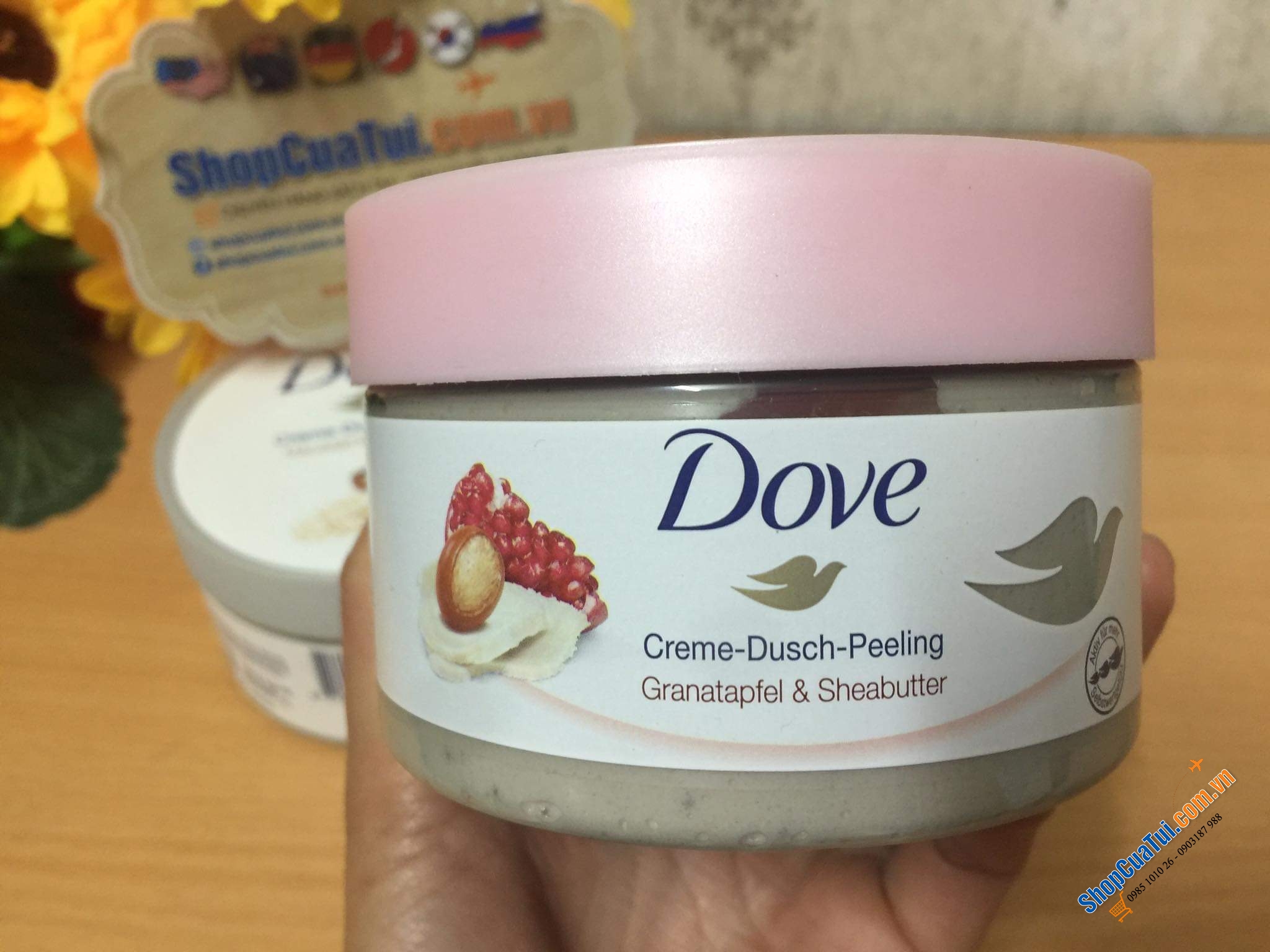 Tẩy da chết Body DOVE ĐỨC 225ml - giúp làn da sáng, mịn màng mềm mại, dưỡng ẩm tự nhiên nhưng không gây nhờn, cho một làn da mượt mà…