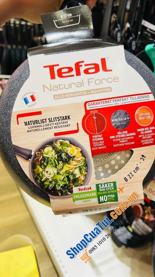 QUÁNH TEFAL CHỐNG DÍNH LOẠI CAO CẤP VÂN ĐÁ 22 CM.