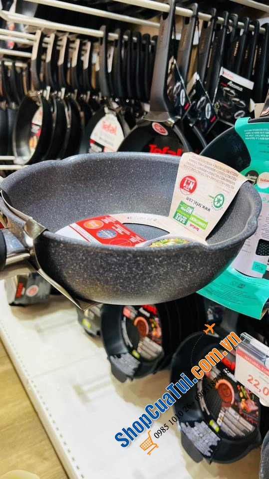 QUÁNH TEFAL CHỐNG DÍNH LOẠI CAO CẤP VÂN ĐÁ 22 CM.