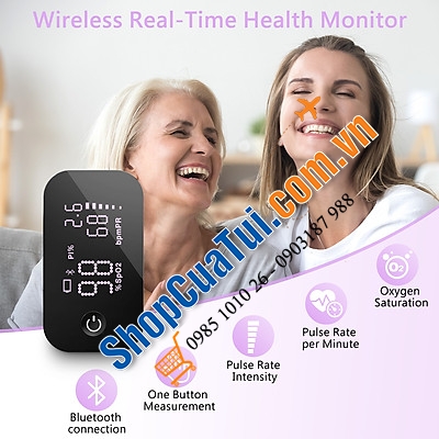 Máy đo nồng độ oxy máu , SPO2, PR, PI Jumper JPD-500G kết nối Bluetooth, MÀU ĐEN màn hình Led (Hàng siêu chất lượng)- Rất cần khi dịch Covid lúc này.
