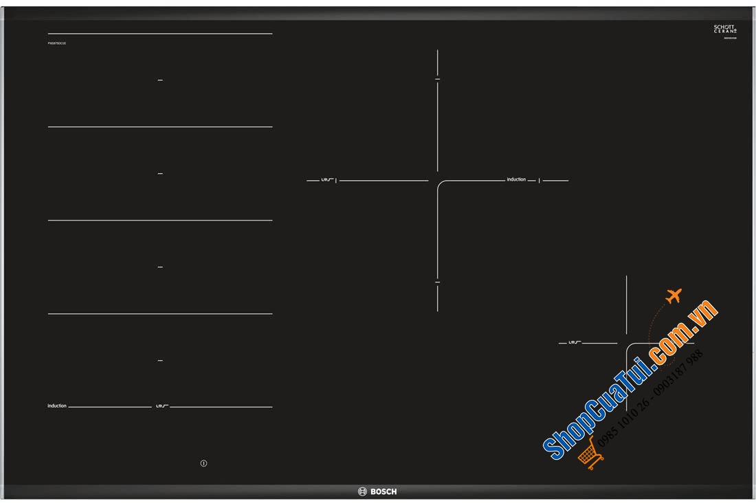 BẾP TỪ BOSCH PXE875DC1E series 8 MODEL MỚI NHẤT