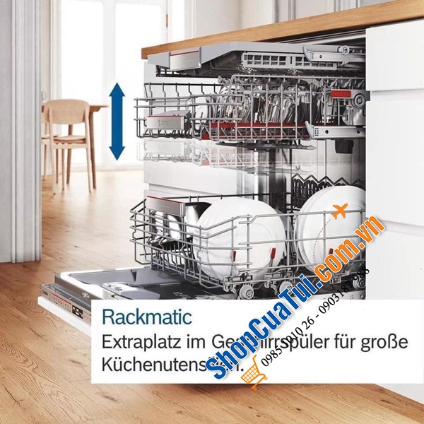 Máy Rửa Bát Bosch SBV6ZBX01D Serie 6 Model 2022 Âm Toàn Phần