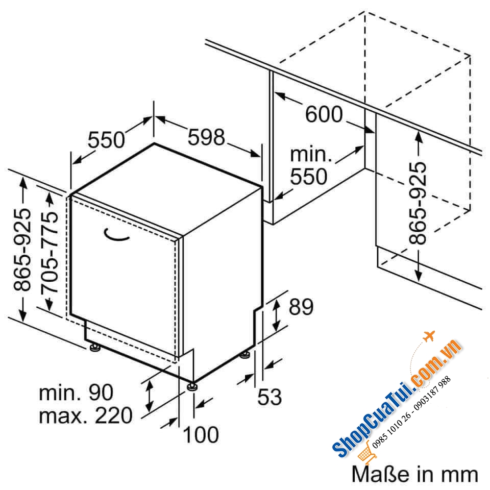 Máy Rửa Bát Bosch SBV6ZBX01D Serie 6 Model 2022 Âm Toàn Phần