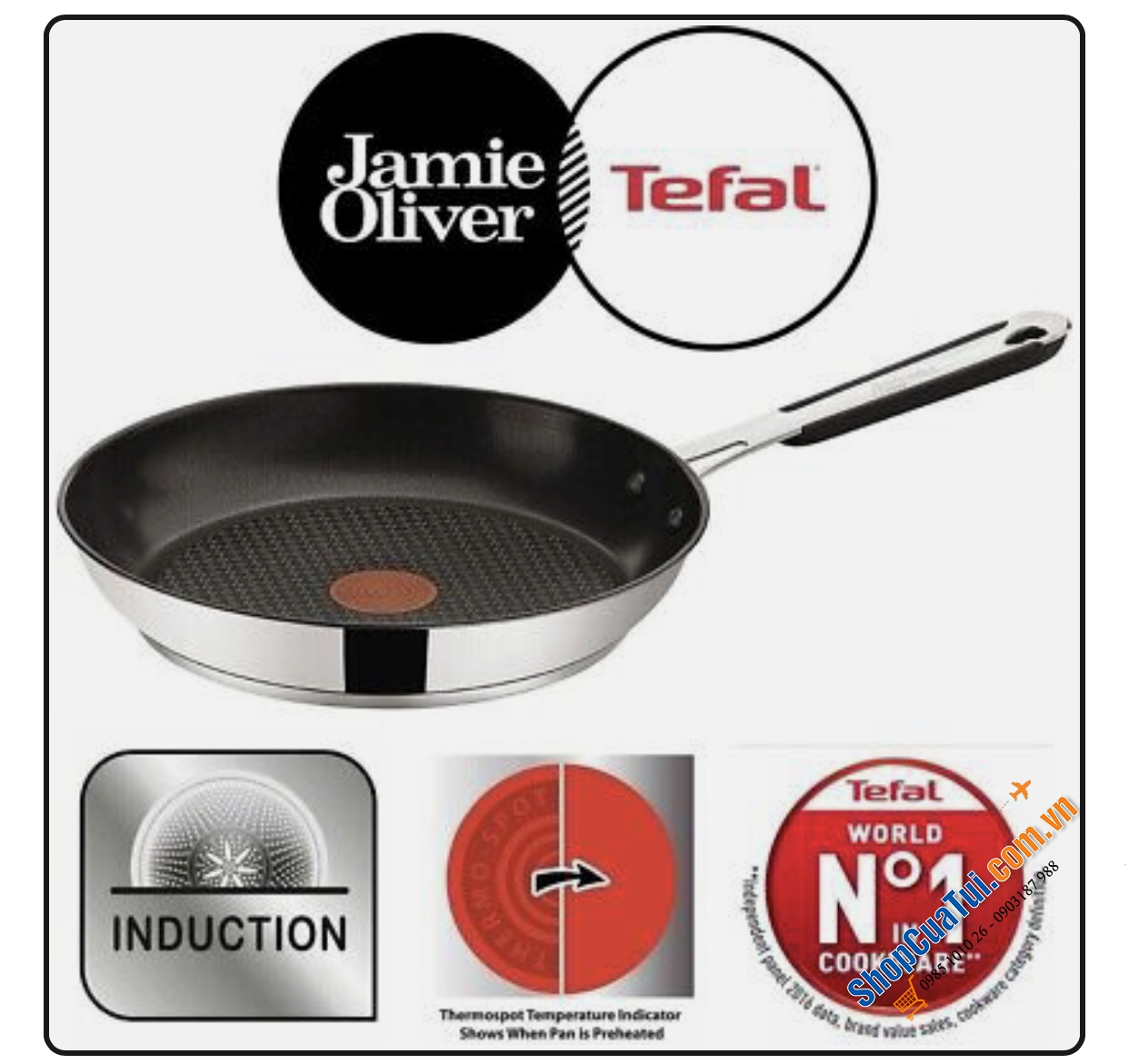 Chảo Tefal Jamie Oliver 24cm.