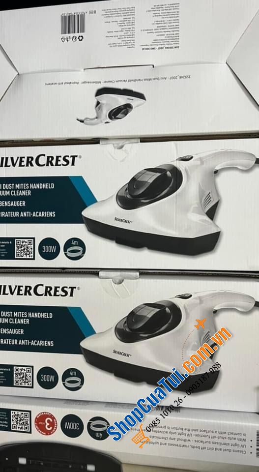 Máy hút bụi diệt khuẩn cầm tay Silvercrest 300W - HÚT ĐỆM BẰNG MÁY HÚT BỤI KHỬ KHUẨN UV SILVERCREST.