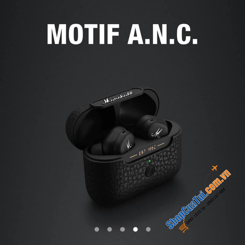TAI NGHE MARSHALL MOTIF ANC xịn xò - Mang trên mình 6 microphone trên cả hai tai nghe, trong đó 4 micro được sử dụng cho chế độ ANC và 2 micro hỗ trợ đàm thoại