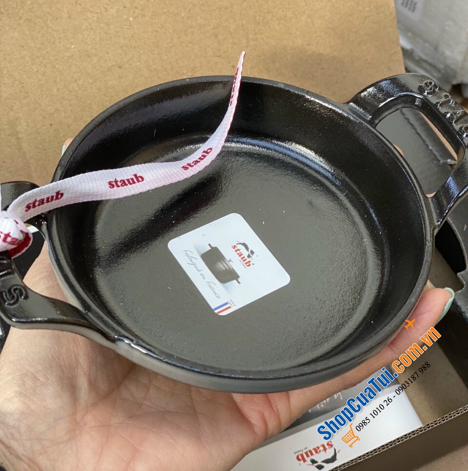 CHẢO GANG STAUB BỎ LÒ VÀ CHIÊN RÁN 12 CM - MADE IN FRANCE