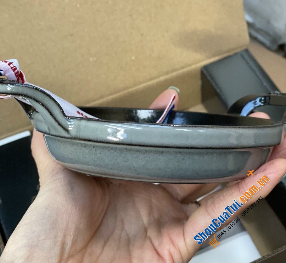CHẢO GANG STAUB BỎ LÒ VÀ CHIÊN RÁN 12 CM - MADE IN FRANCE