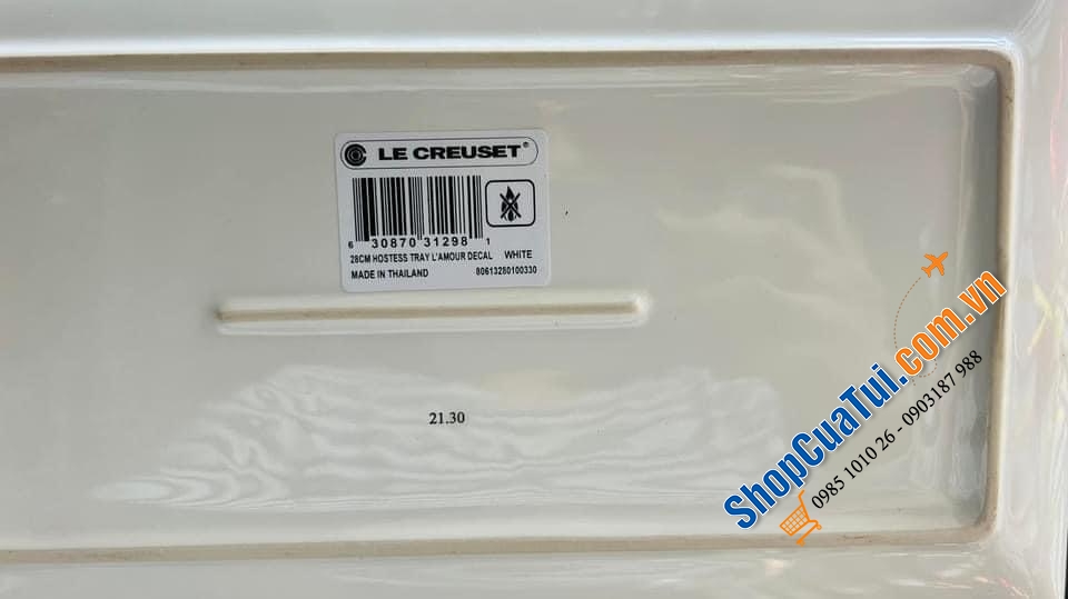 ĐĨA - KHAY CHỮ NHẬT LE CREUSET AMOUR 28 CM.