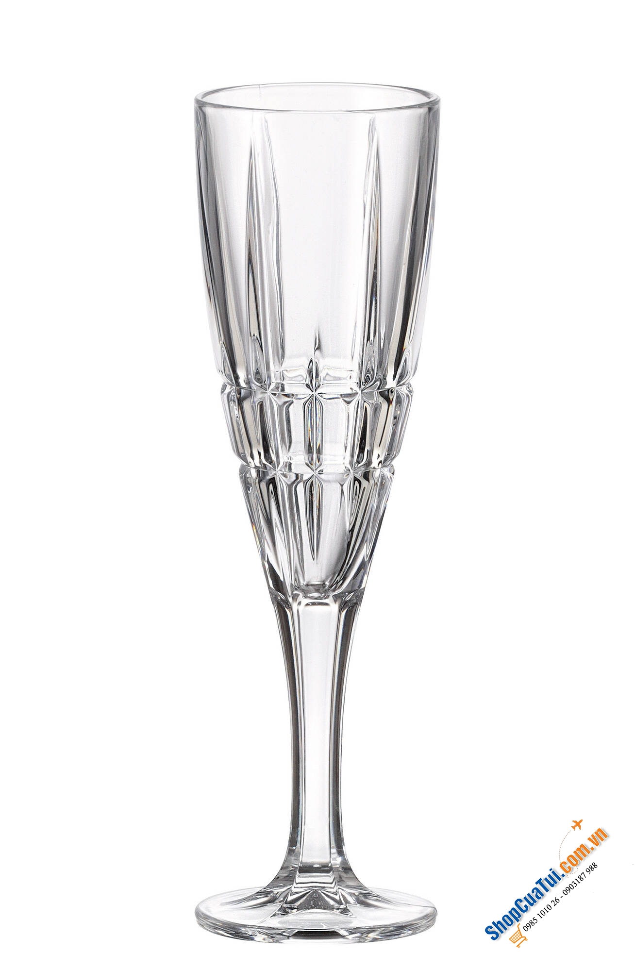 Set 6 ly pha lê Bohemia Dover 180ml - SX tại Séc - Phong cách hoàng gia, chất lượng đỉnh cao