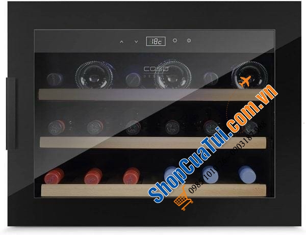 Tủ Bảo Quản Rượu Vang Âm Tủ Caso WineSafe 18 EB Black - 627 - Một sản phẩm cao cấp cho những ai có sở thích sưu tầm rượu...