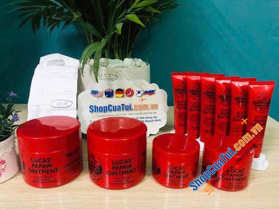 Kem đa năng Lucas Papaw Ointment 75g đu đủ của Úc - Làm giảm các triệu chứng viêm da, dị ứng ngoài da, mẩn ngứa hay bị phát ban, làm đẹp, dưỡng ẩm...