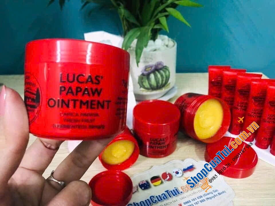 Kem đa năng Lucas Papaw Ointment 75g đu đủ của Úc - Làm giảm các triệu chứng viêm da, dị ứng ngoài da, mẩn ngứa hay bị phát ban, làm đẹp, dưỡng ẩm...