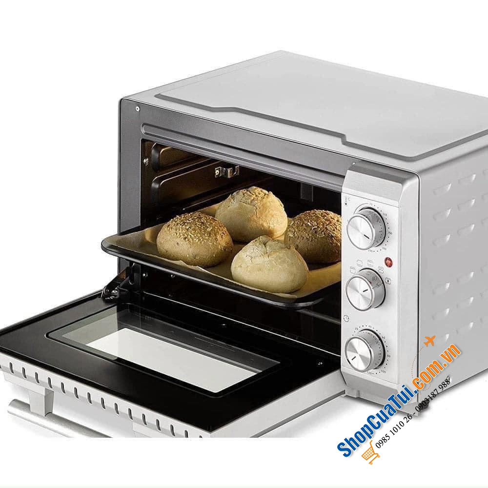 Lò vi sóng Caso to 20 SilverStyle có khoang nấu 20 lít và cung cấp 5 chức năng: nhiệt trên và dưới, nhiệt dưới, quá nhiệt, tuần hoàn, nướng và bánh nướng