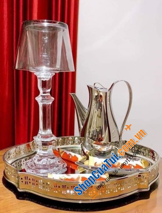 ĐÈN PHA LÊ dùng nến Dublin - Sang chảnh, ấn tượng, bày ở góc nào cũng đẹp