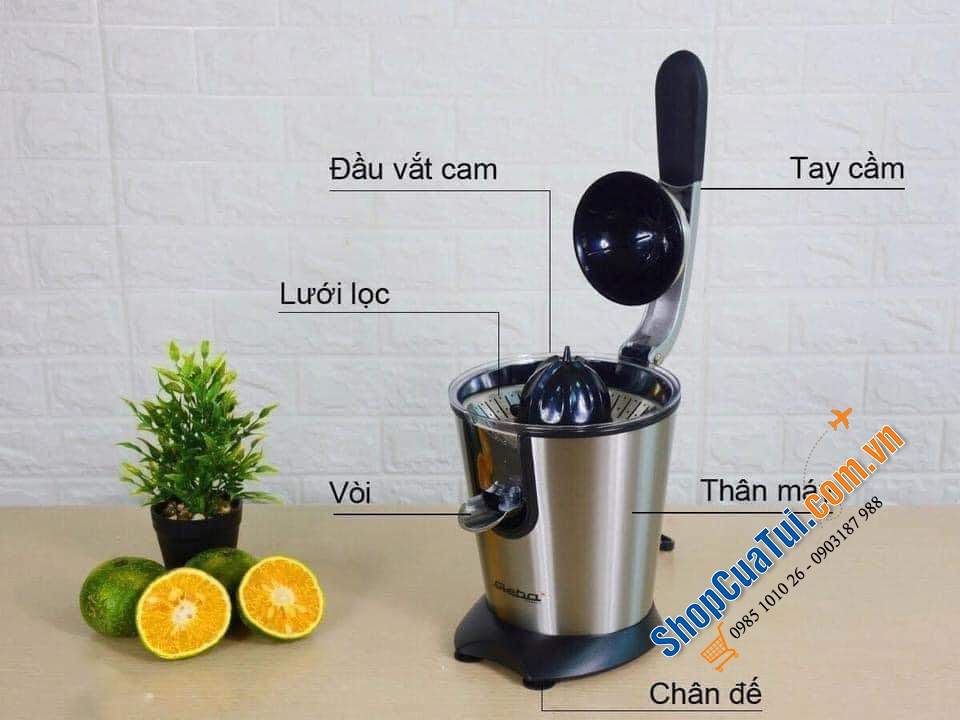 MÁY VẮT CAM STEBA ZP2 - Vắt cam không tốn sức, không bẩn tay giữ miếng cam. Công suất 160W