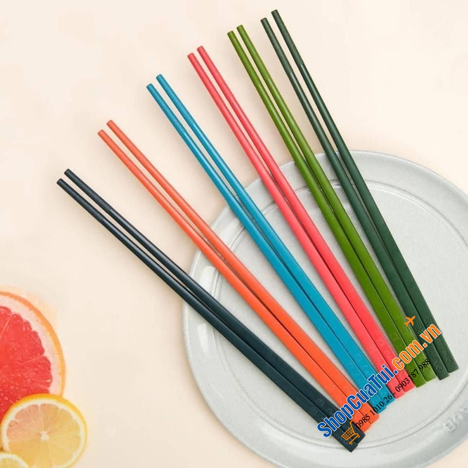 Sét 6 đôi đũa Zwilling cầu vồng vừa đẹp mắt an toàn lại vô cùng tiện dụng
