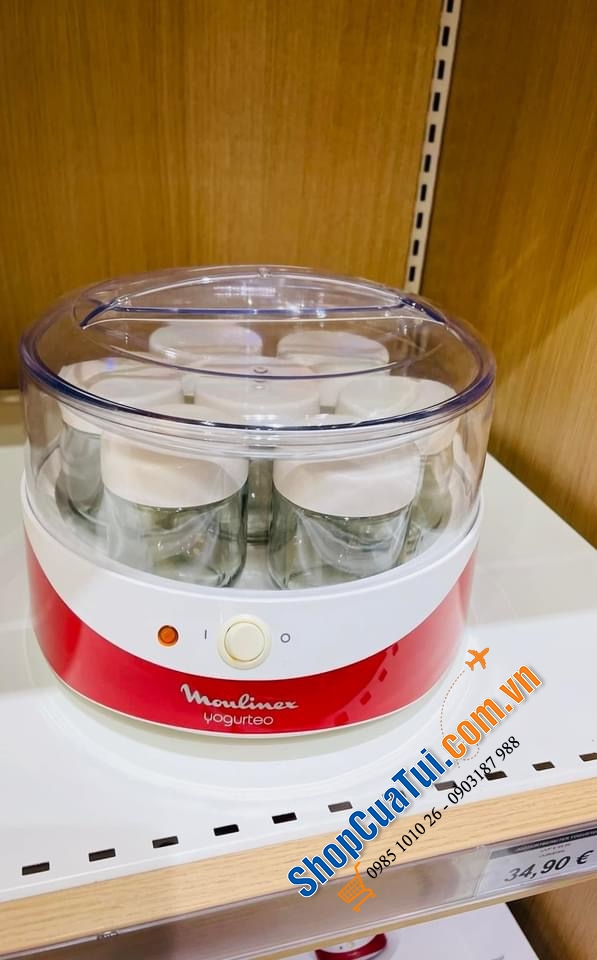 MÁY SỮA CHUA 7 LY MOULINEX - bao gồm 7 hộp thủy tinh, mỗi hộp 160 ml cho bạn những ly sữa chua tự làm thơm ngon, đơn giản