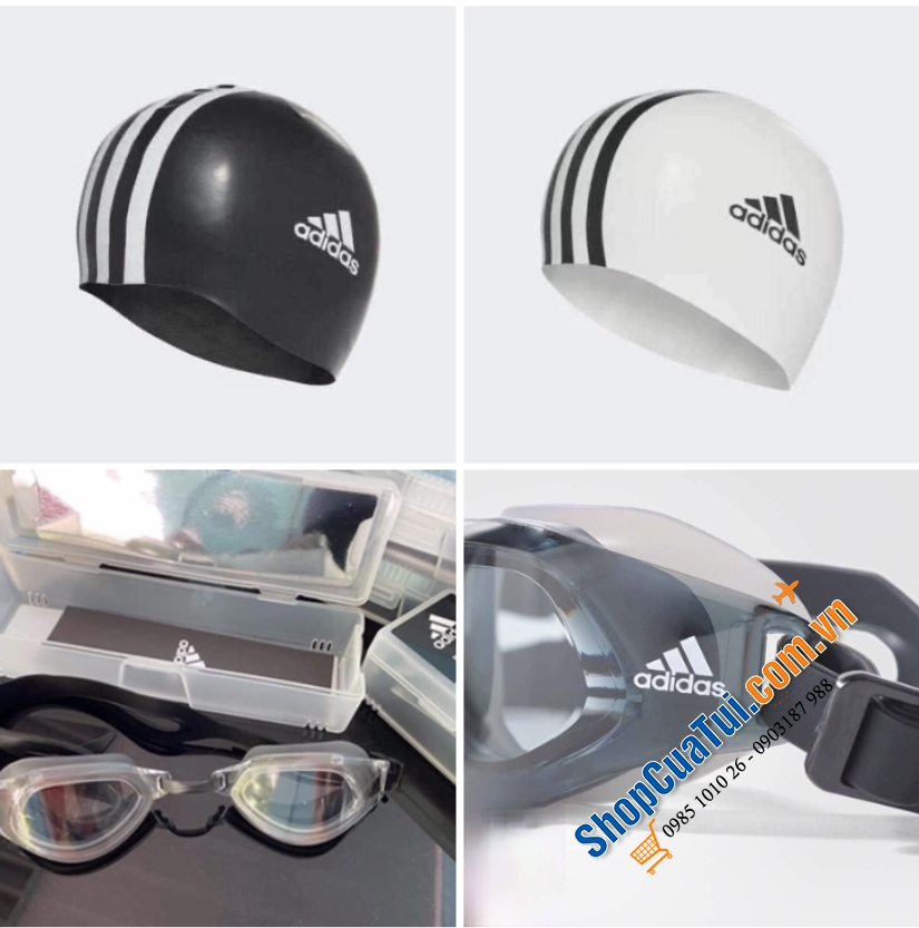 Kính bơi, mũ bơi ADIDAS HOT HIT người lớn