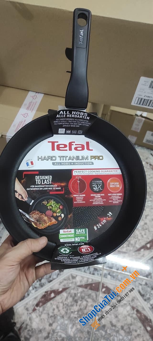 NEW- Đây là mã mới PRO nhé các bác- đỉnh nhất trong các dòng chảo Tefal  - Chảo sâu lòng Tefal HARD TITANIUM PRO Wokpfanne 28cm G28919