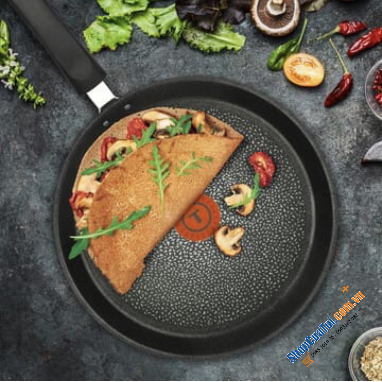 NEW- Đây là mã mới PRO nhé các bác- đỉnh nhất trong các dòng chảo Tefal - Chảo sâu lòng Tefal HARD TITANIUM PRO Wokpfanne 28cm G28919