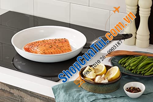 CHẢO RÁN CHỐNG DÍNH TEFAL CERAMIC CONTROL 28cm MADE IN FRANCE màu trắng