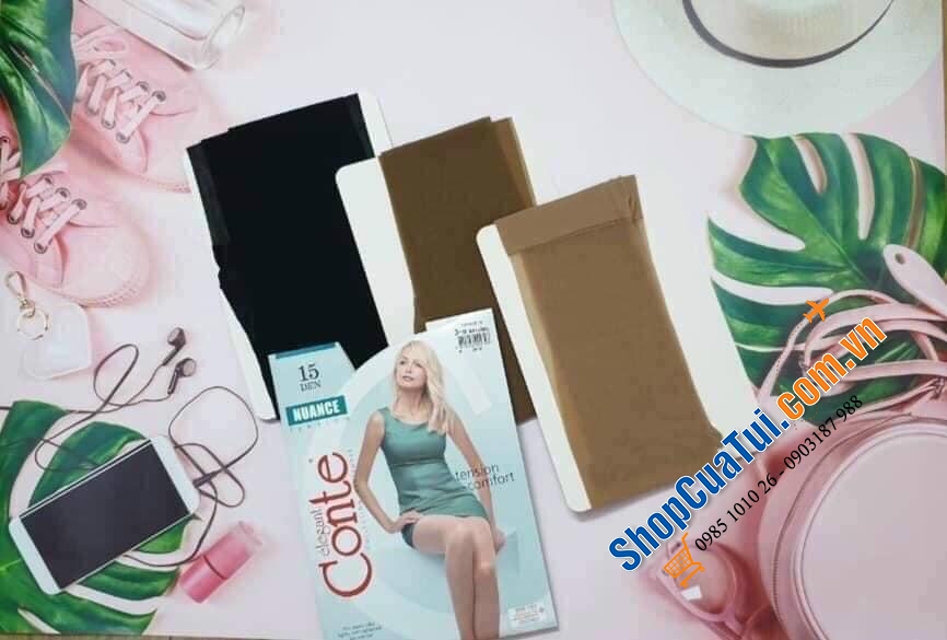 QUẦN TẤT NGA 15D  - QUẦN TẤT CONTE NGA - SỨC MẠNH CỦA SỰ MONG MANH Loại 15DEN MÀU DA