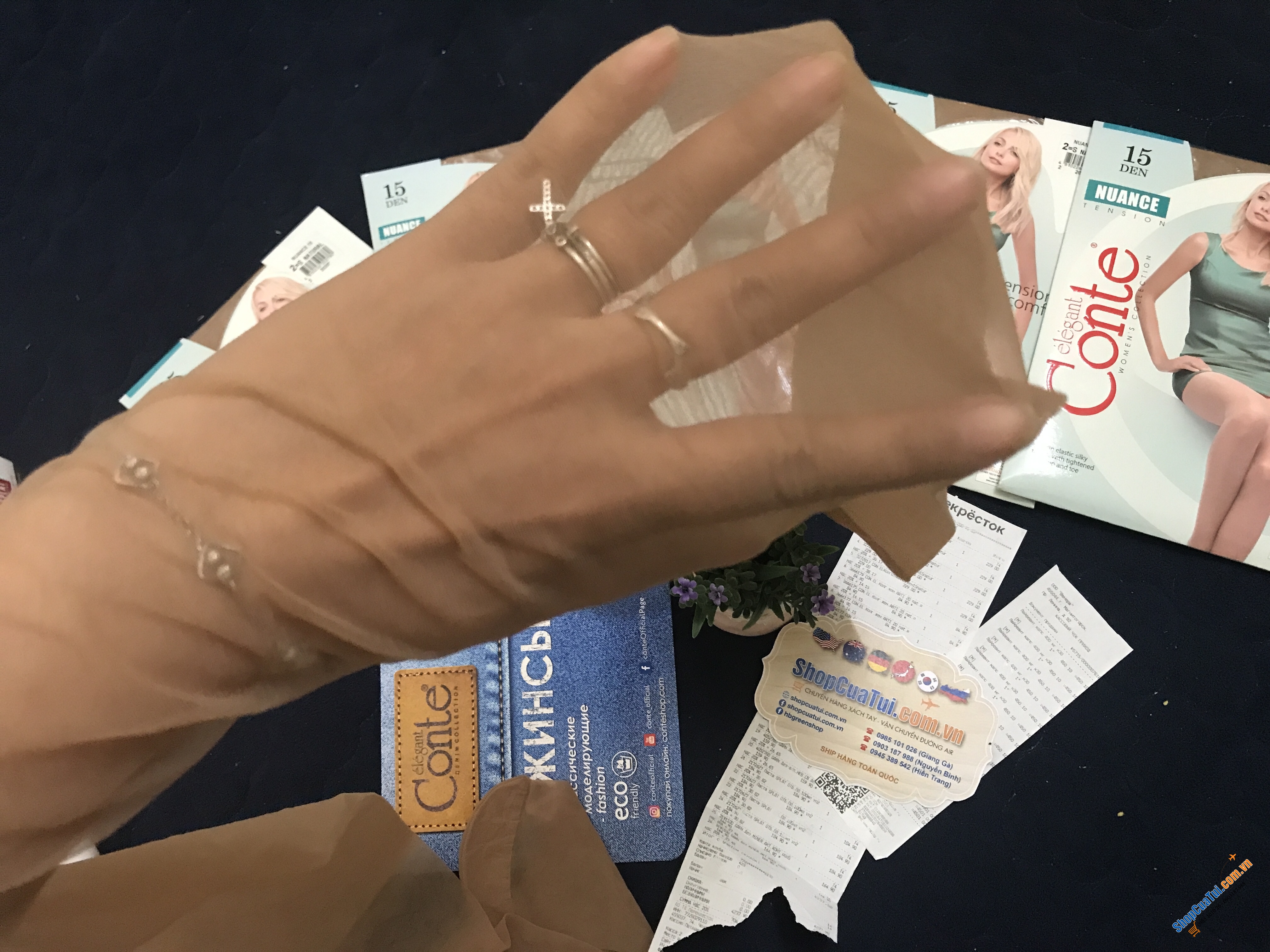 QUẦN TẤT NGA 15D  - QUẦN TẤT CONTE NGA - SỨC MẠNH CỦA SỰ MONG MANH Loại 15DEN MÀU DA