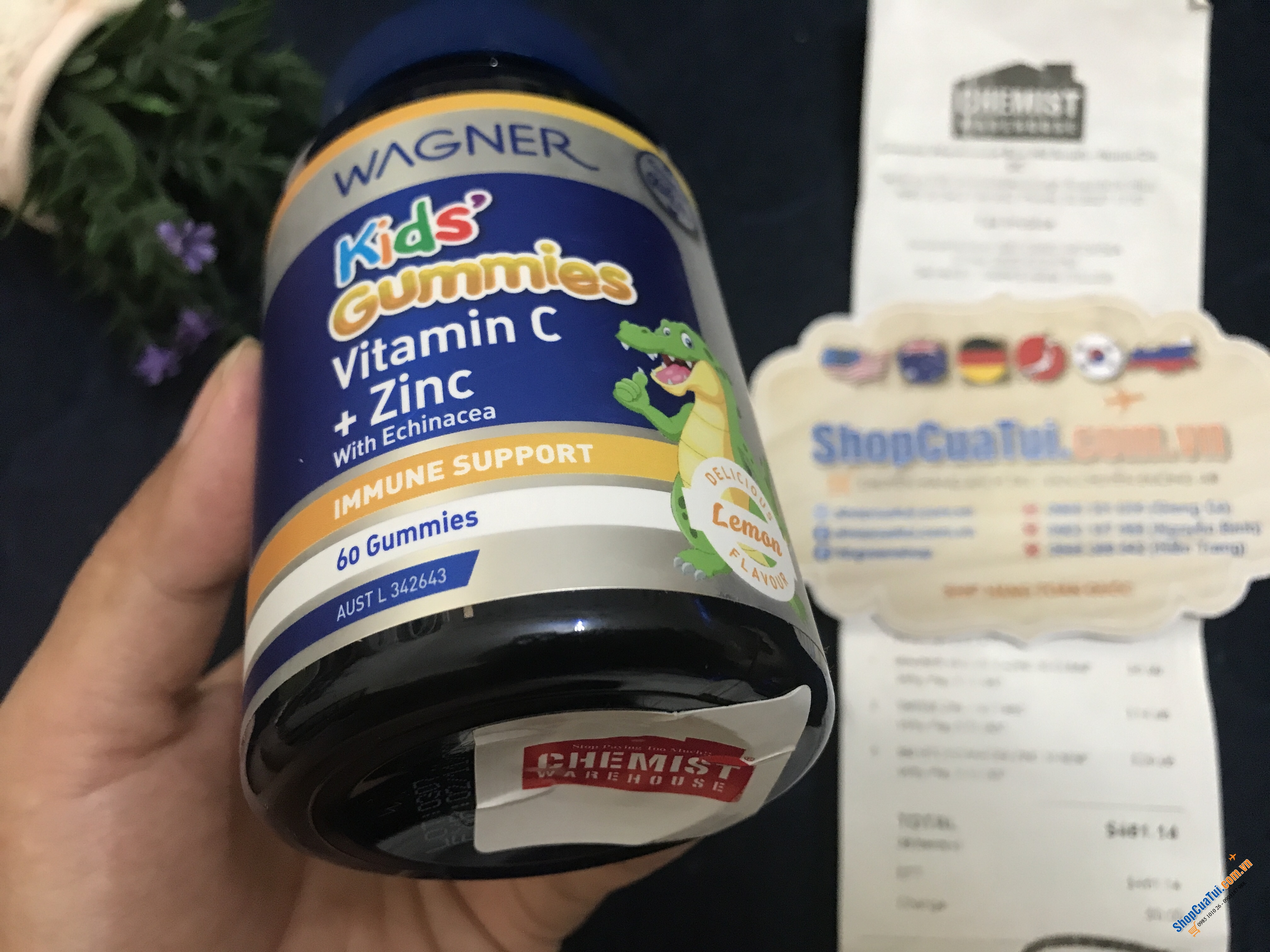 Bổ sung Vitamin C và Kẽm dạng kẹo nhai Wagner Kids Gummies Vitamin C + Zinc 60 Gummies rất tốt để duy trì hệ thống miễn dịch khỏe mạnh cho trẻ